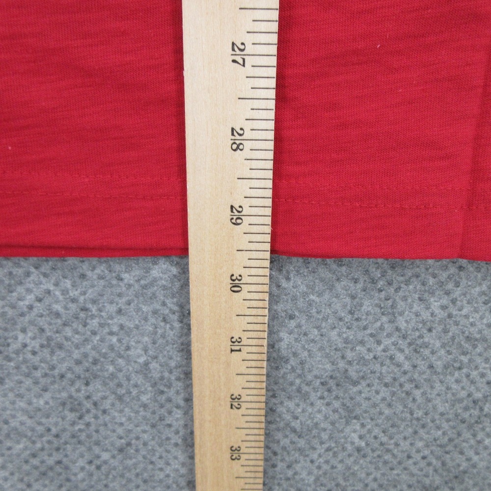GUESS Mens Shirt Extra Large Henley Red Pullover Half Button Short Sleeve New - Picture 4 of 10